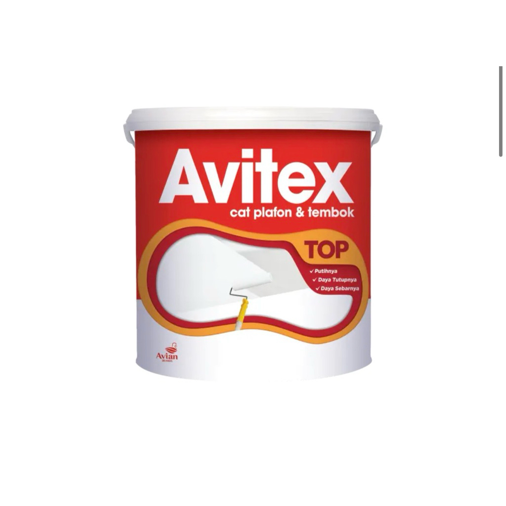 cat tembok dan plafon avitex top 25 kg - Avian Brands putih