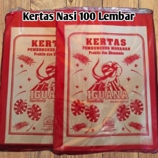 KERTAS NASI IGUANA MERAH-WARTEG MERAH 27X37CM ISI 100LBR