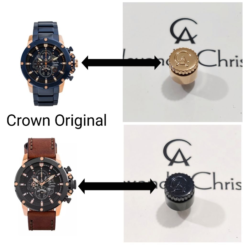 Knop atau Crown Alexandre Christie AC 6564 MC