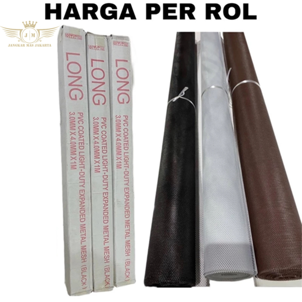 JKM 1 Roll Kawat Nyamuk Jaring Parabola Baja Galvanis / Kawat Ram Mesh Parabola Kasa Nyamuk Jendela 