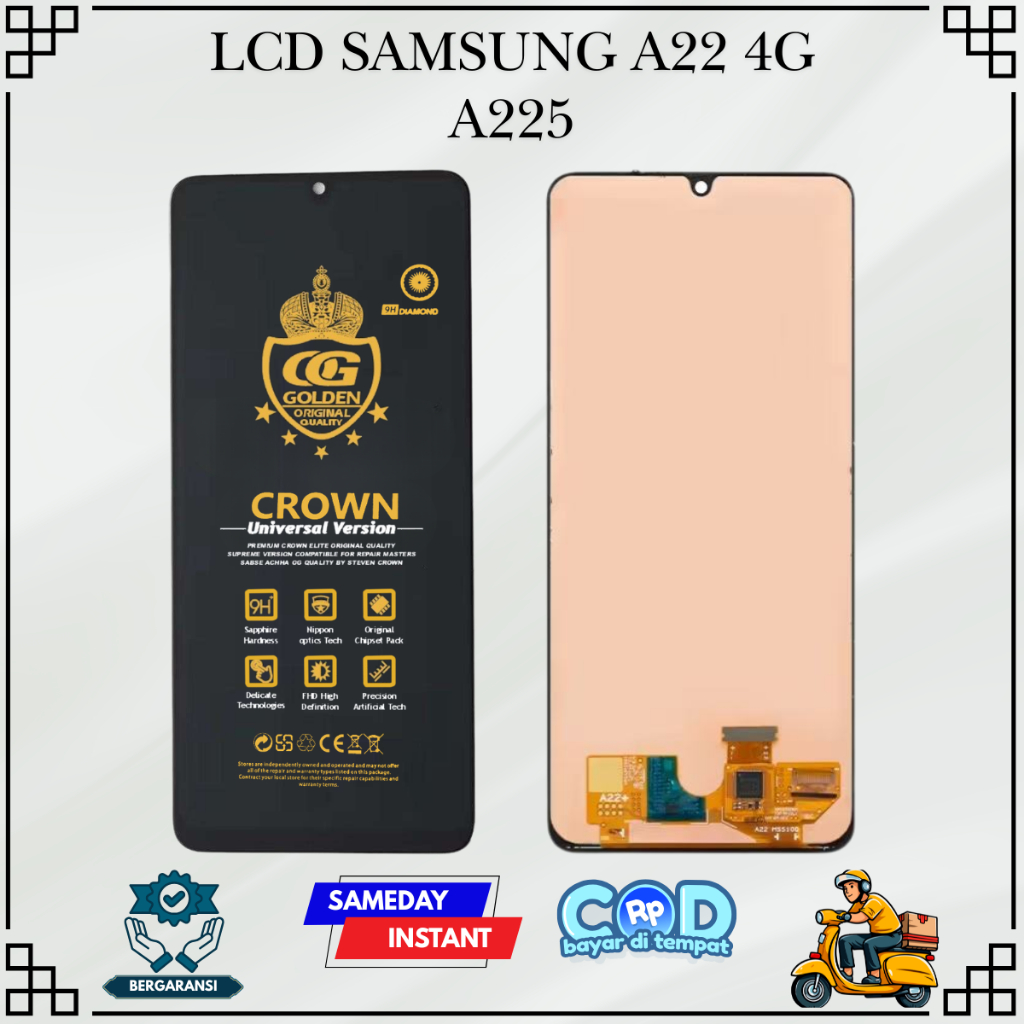 LCD SAMSUNG A22 4G / ( SAMSUNG GALAXY A22 4G ) / A225 4G TOUCHSCREEN FULLSET COMPLETE ORIGINAL