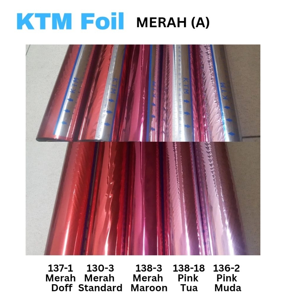 Hot Stamping Foil KTM Merah