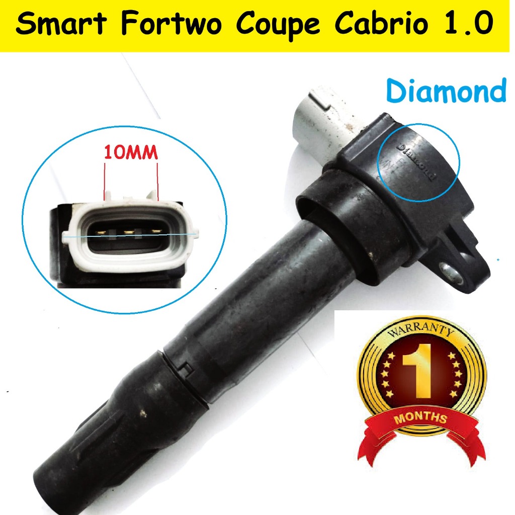 Coil Smart 451 Fortwo Coupe Cabrio 1.0 FK0319 1832A028 Diamond FK0343 MN195805 Ignition Koil Barokah