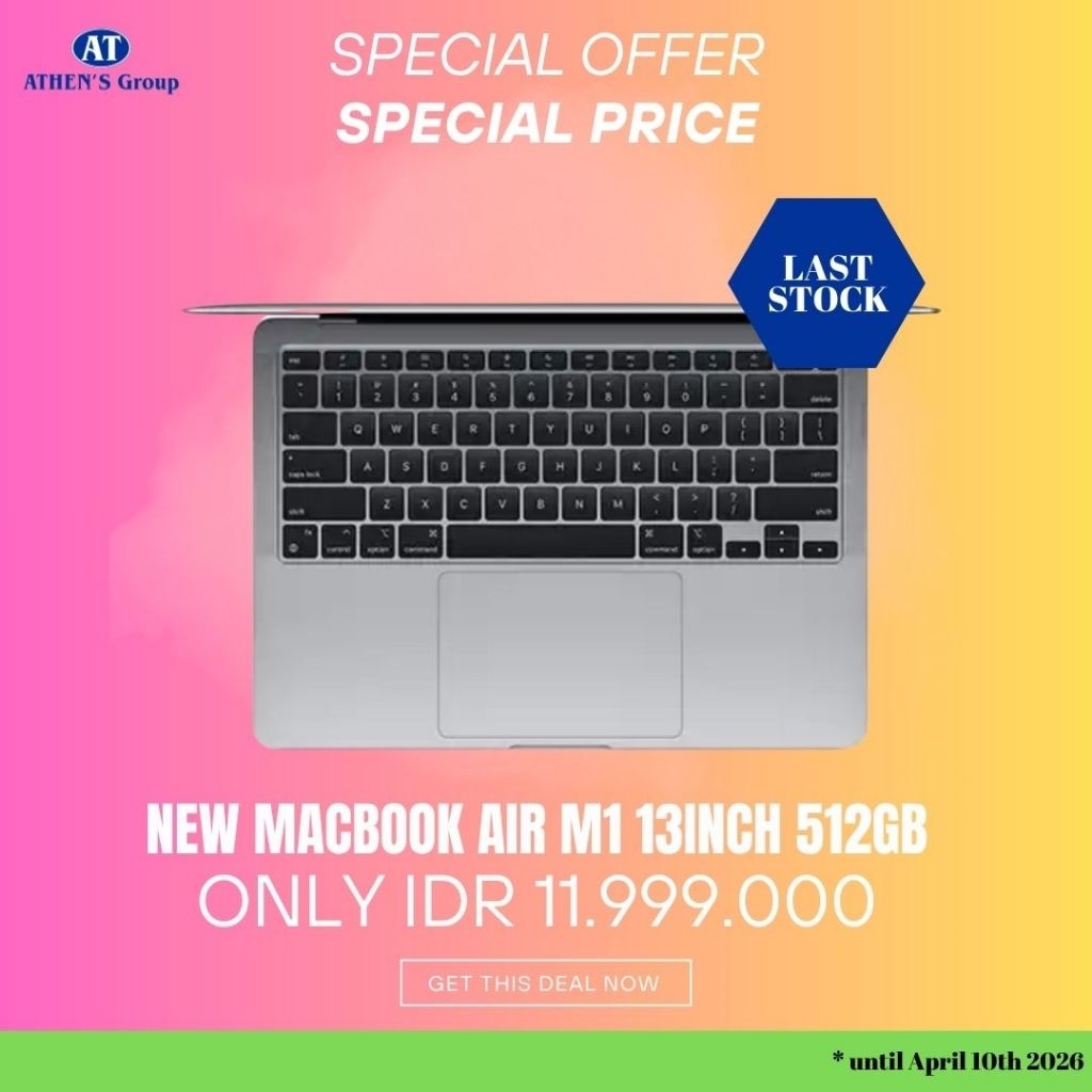 (SALE) NEW MACBOOK AIR M1 13INCH GARANSI RESMI - SILVER