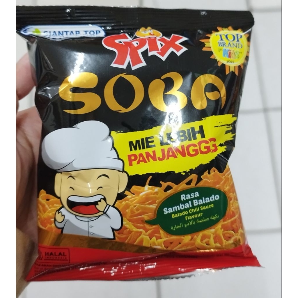 Snack Ciki Mie Soba Rasa Sambel balado