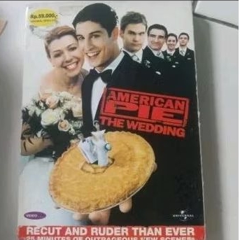 VCD ORIGINAL AMERICAN PIE - THE WEDDING - FEAT SEAN WILIAM  SCOTT TEKS INDONESIA