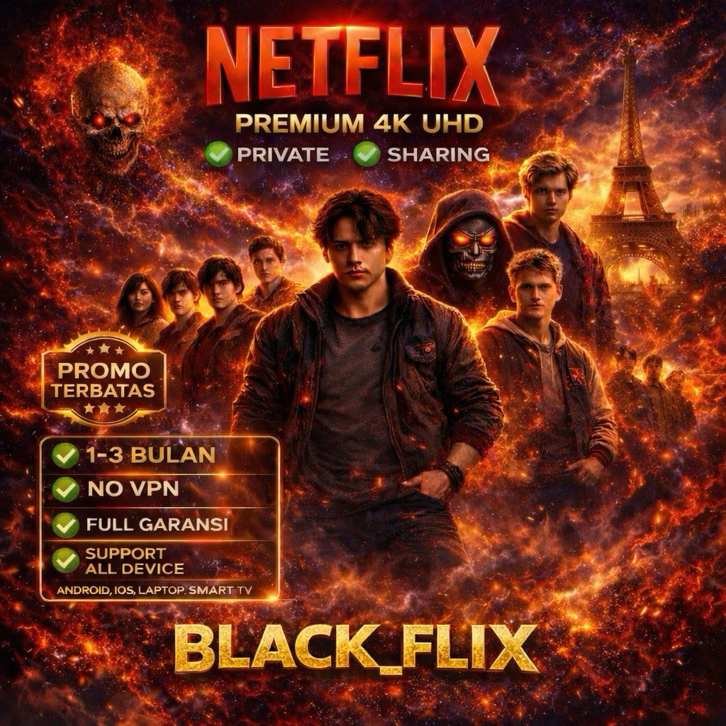 NETFLIX PREMIUM 4K UHD | Legal & Aman | Privat | Full Garansi