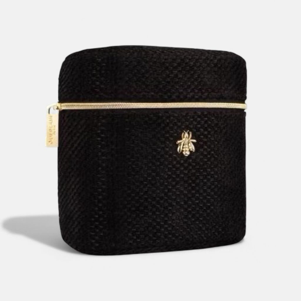 READY Sisley Paris Tweed Cosmetic Bag GWP | Makeup Pouch Hitam Premium Bee Logo