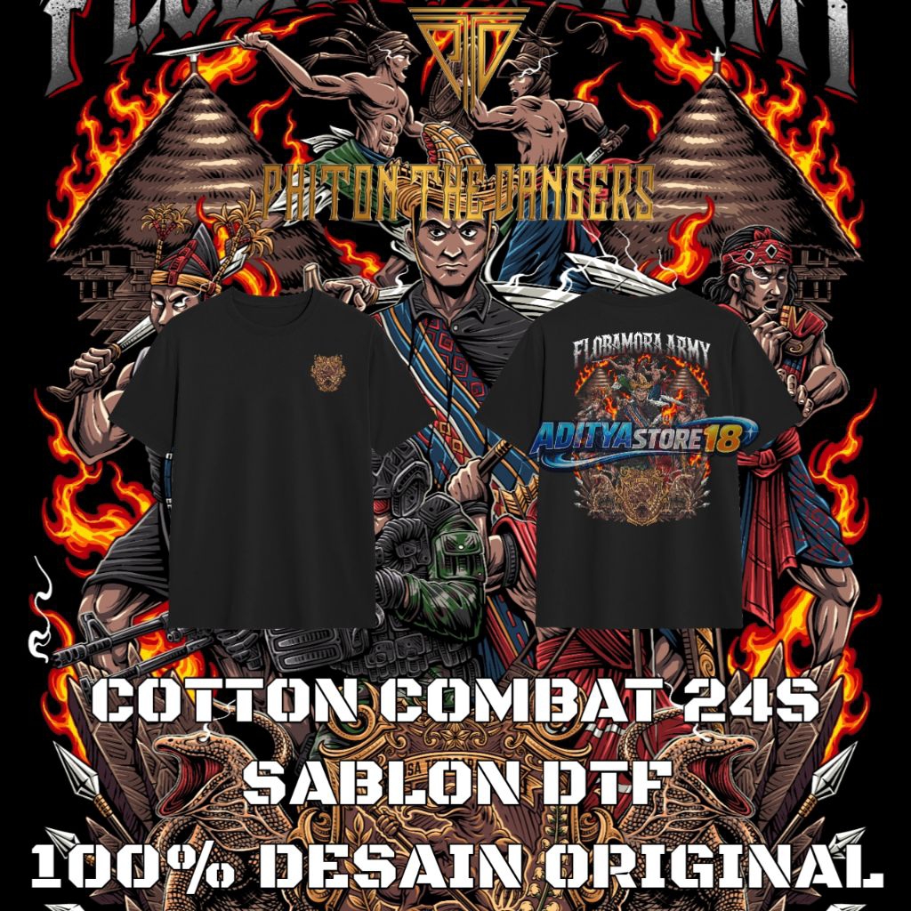 Kaos Polo Hodie Kemeja Flobamora Army