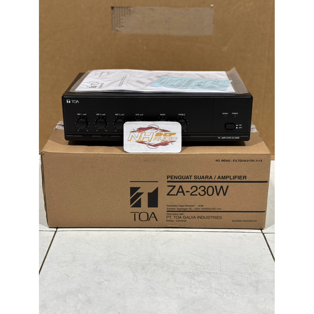 Power Amplifier TOA ZA-230W 30 Watt ZA 230 ZA230 Ampli 30w output 30w Ampli toa Za230 Ampli toa 230 