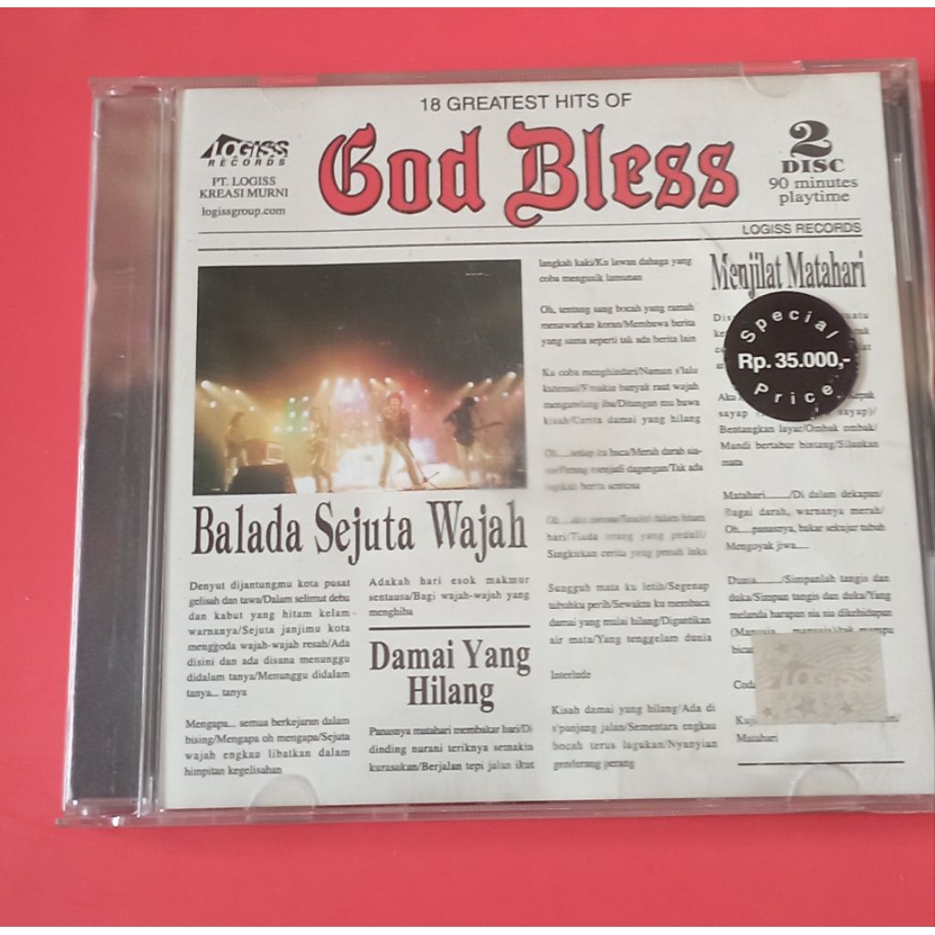 kaset cd godbless album balada sejuta wajah