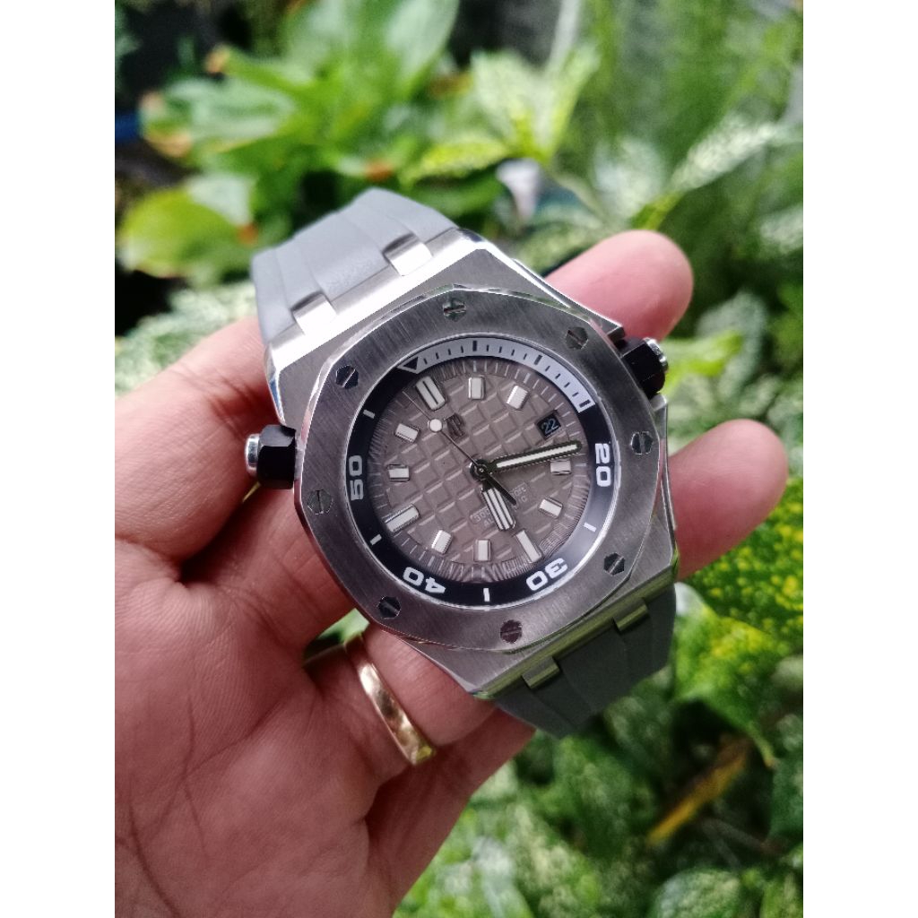 jam tangan pria AP silver automatic