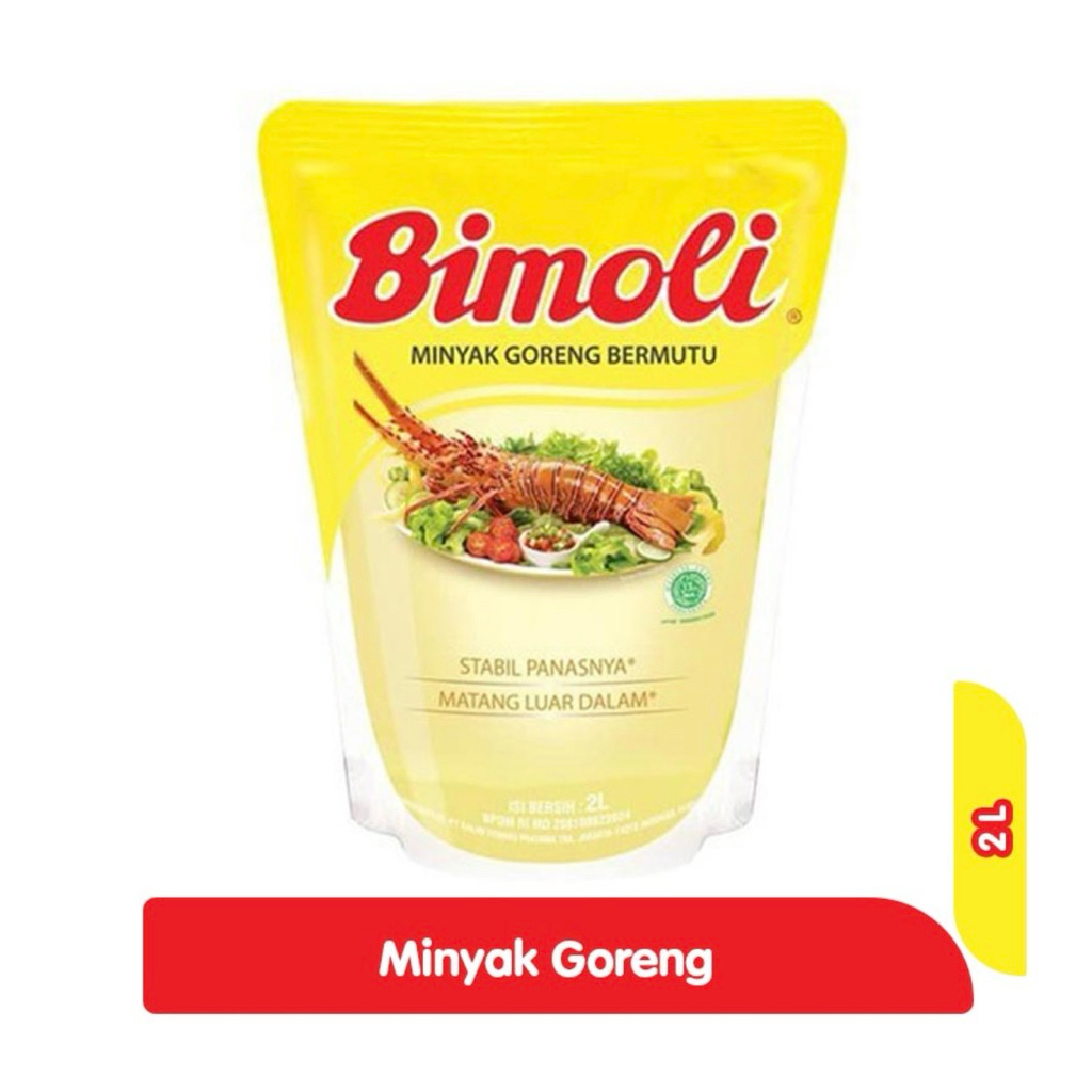 Minyak Goreng Bimoli 2 Liter Kemasan Pouch - Premium | Harga Grosir | Ready Stock