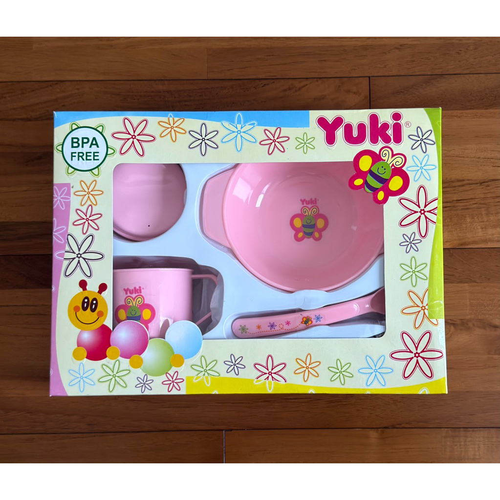 YUKI Feeding Set anak perempuan / Mangkok makan anak bayi