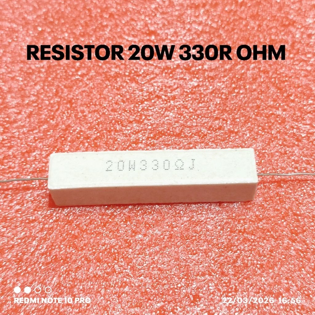 RESISTOR KAPUR 20W 20WATT 330R 330 OHM ROHS