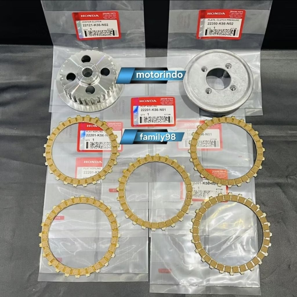 RUMAH KOPLING K56+KAMPAS KOPLING SET RUMAH KOPLING CBR 150 NEW/CBR 150R LED/SONIC 150 GTR 150 ORIGIN