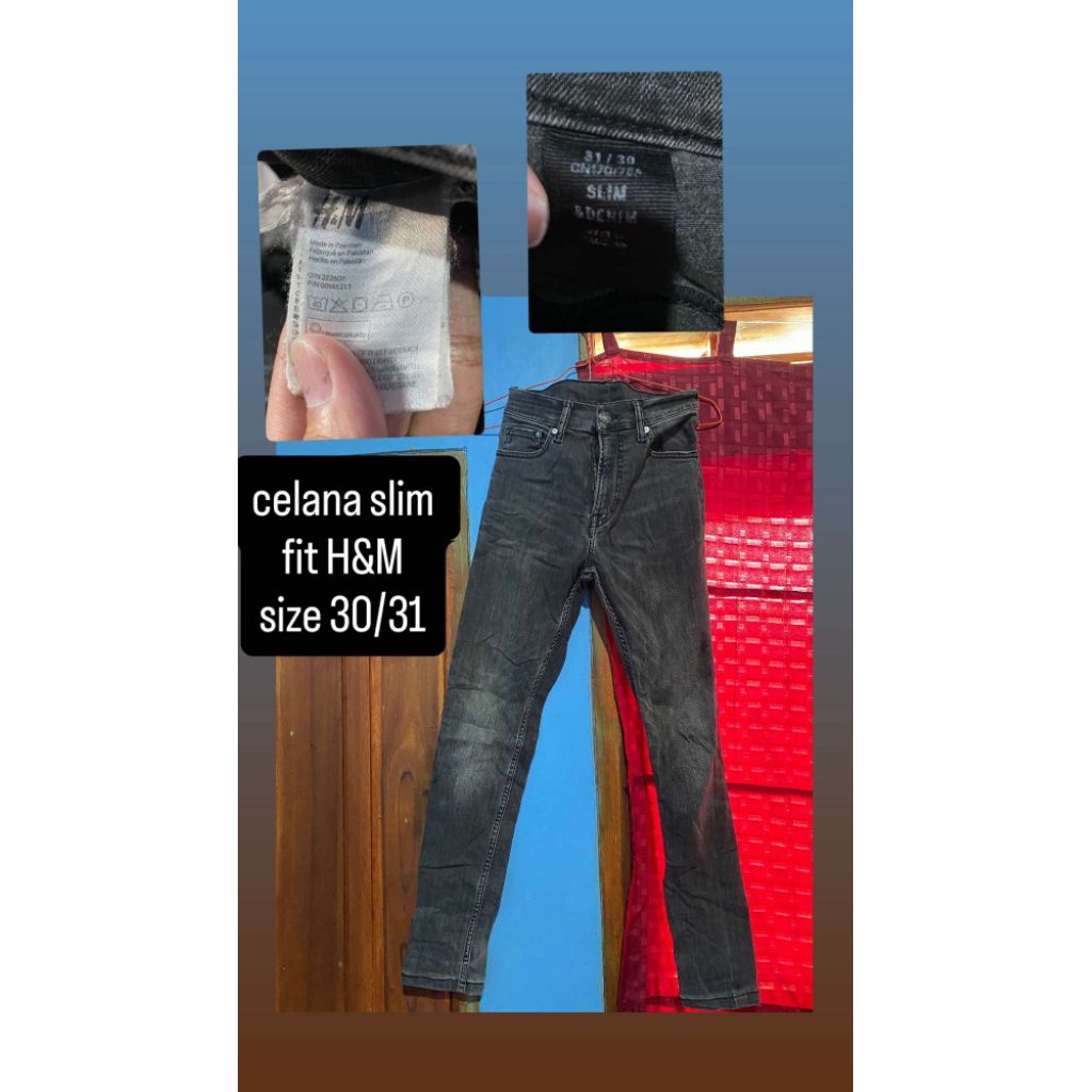 3 celana skinny jeans pnj Hummer h&m