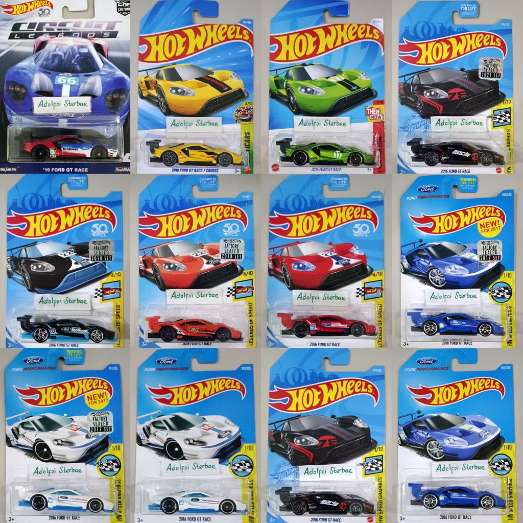 hotwheels hot wheels 2016 '16 ford gt race course factory sealed legends of speed hw Graphics borla 