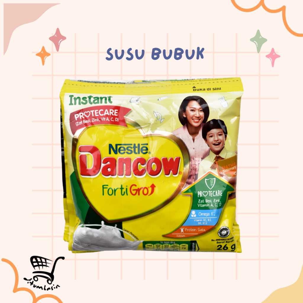 Susu Bubuk Dancow Putih Saset