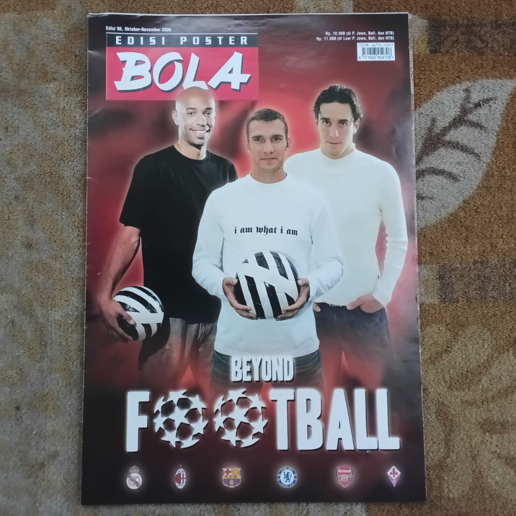 Majalah Tabloid Bola Edisi Poster 90 Oktober November 2006 Beyond Football