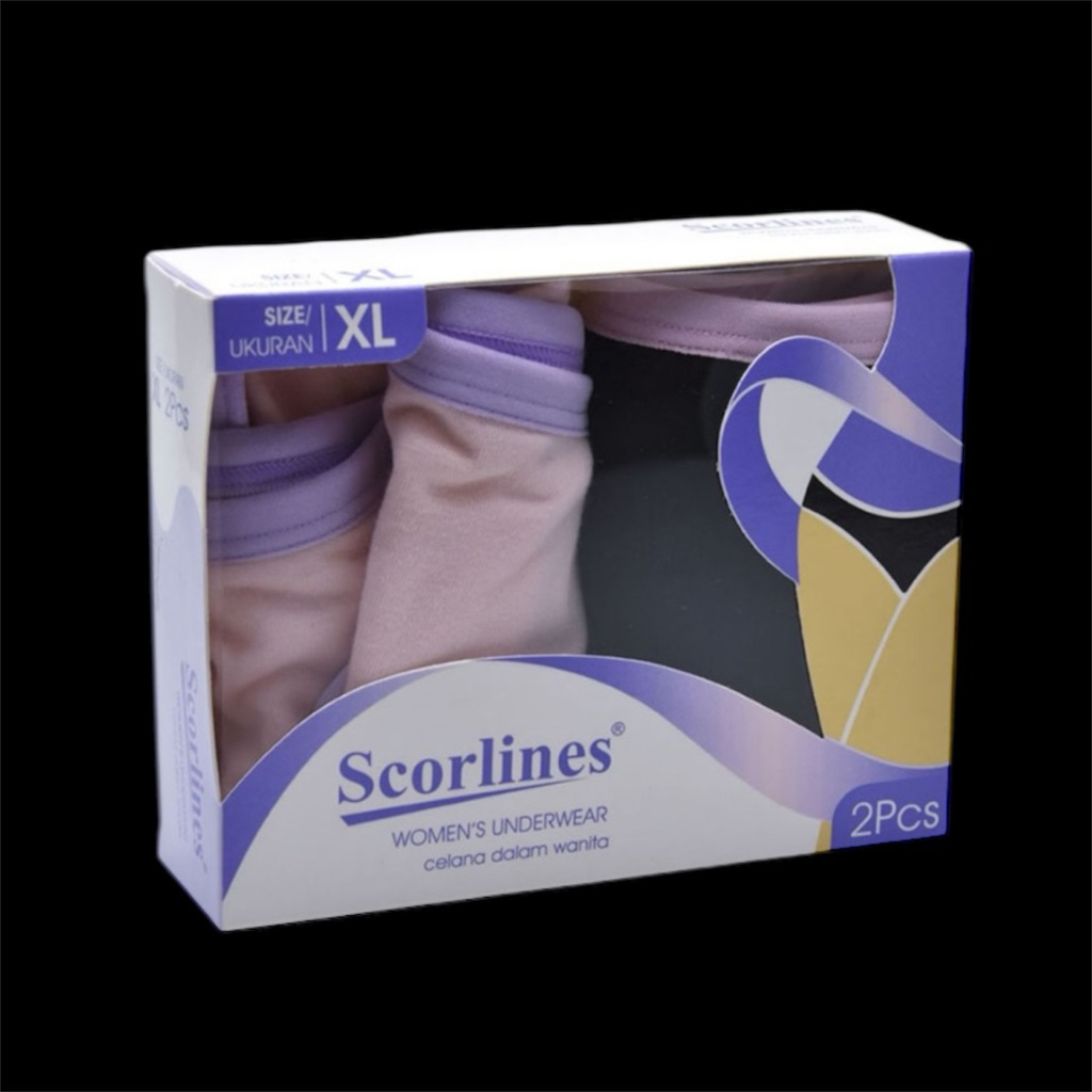 Scorlines Celana Dalam Wanita XL 2 pcs