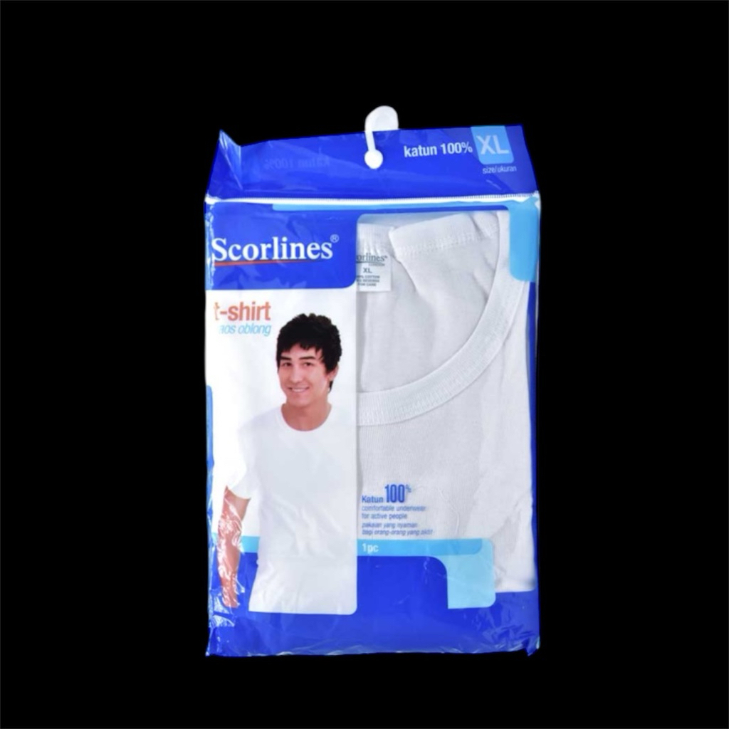 Scorlines Kaos Oblong Putih XL