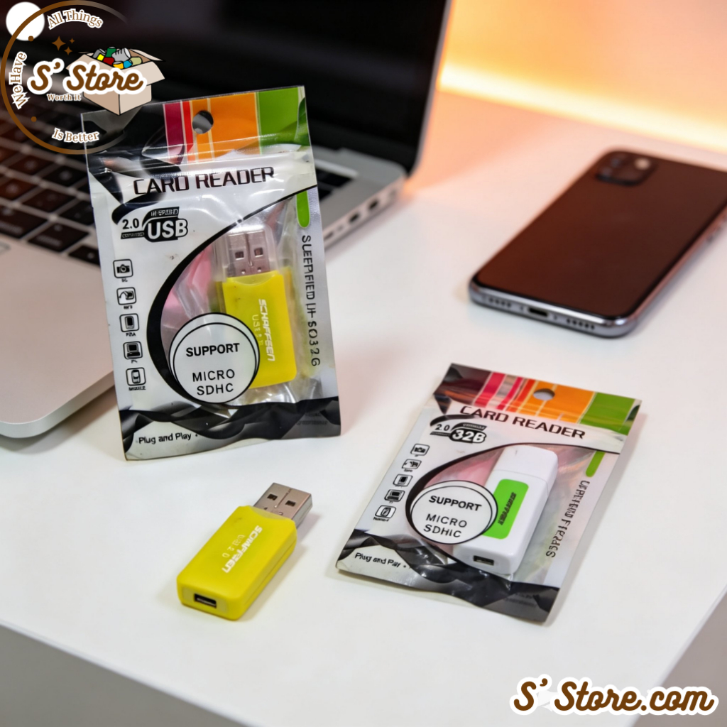 Card Reader Murah 2 in 1 Memory Card Reader