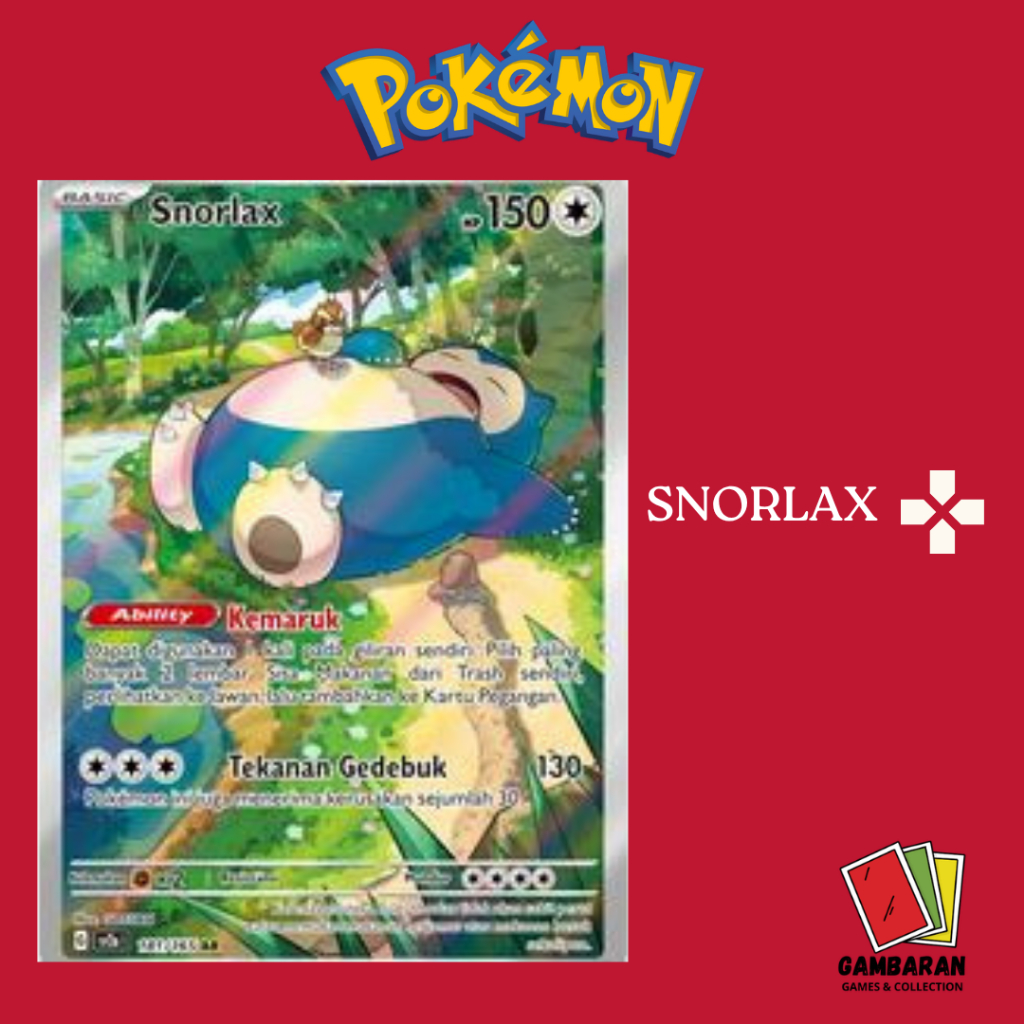 Snorlax AR 181/165 SV2a Kartu Pokemon Indonesia TCG