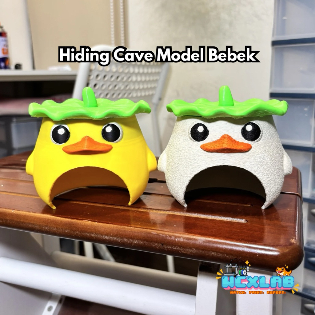 Hiding Cave Gecko Model Bebek