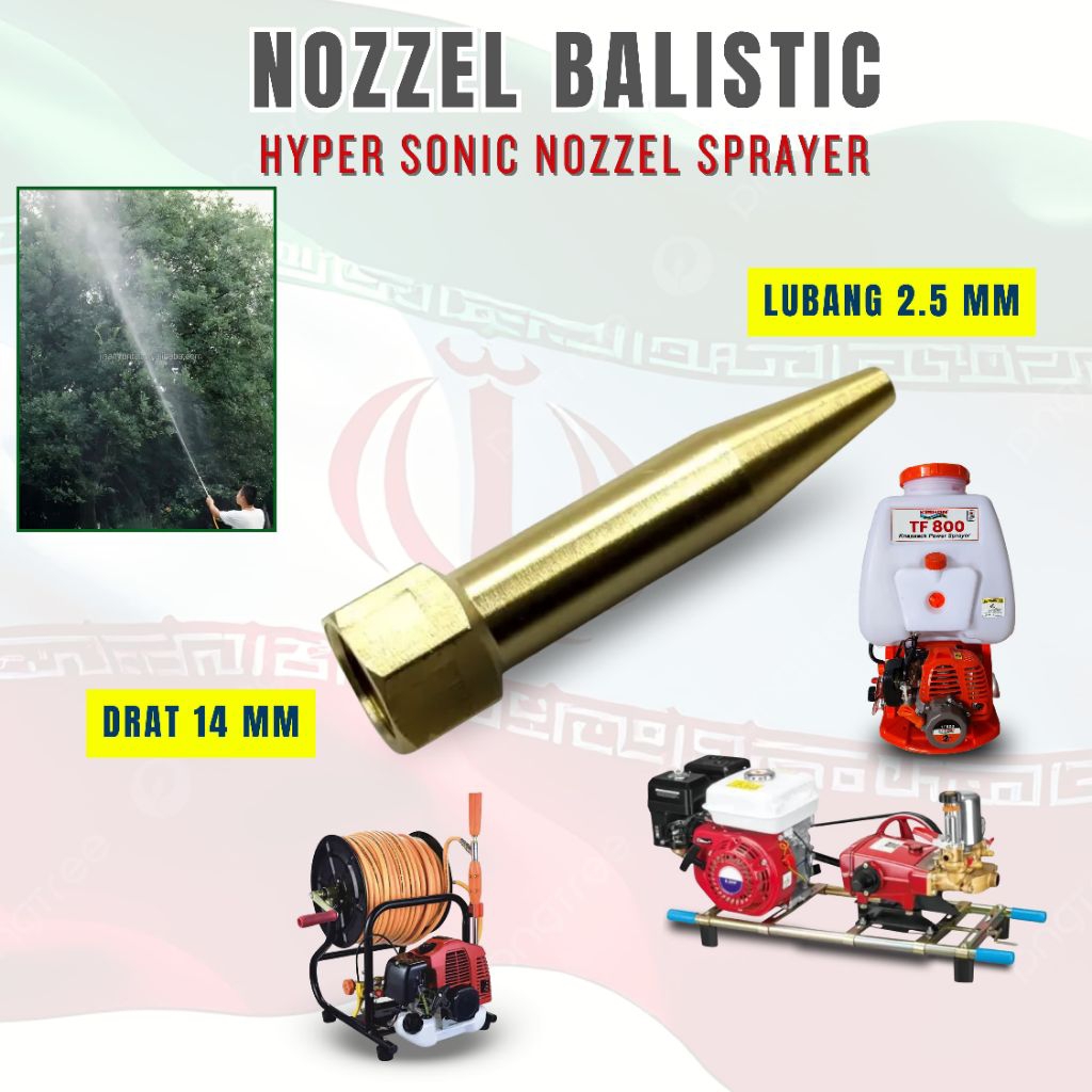 nozzel balistik mesin sprayer TU26/ nozzel peluru TU26 dan sancin/ nozzel sprayer mesin