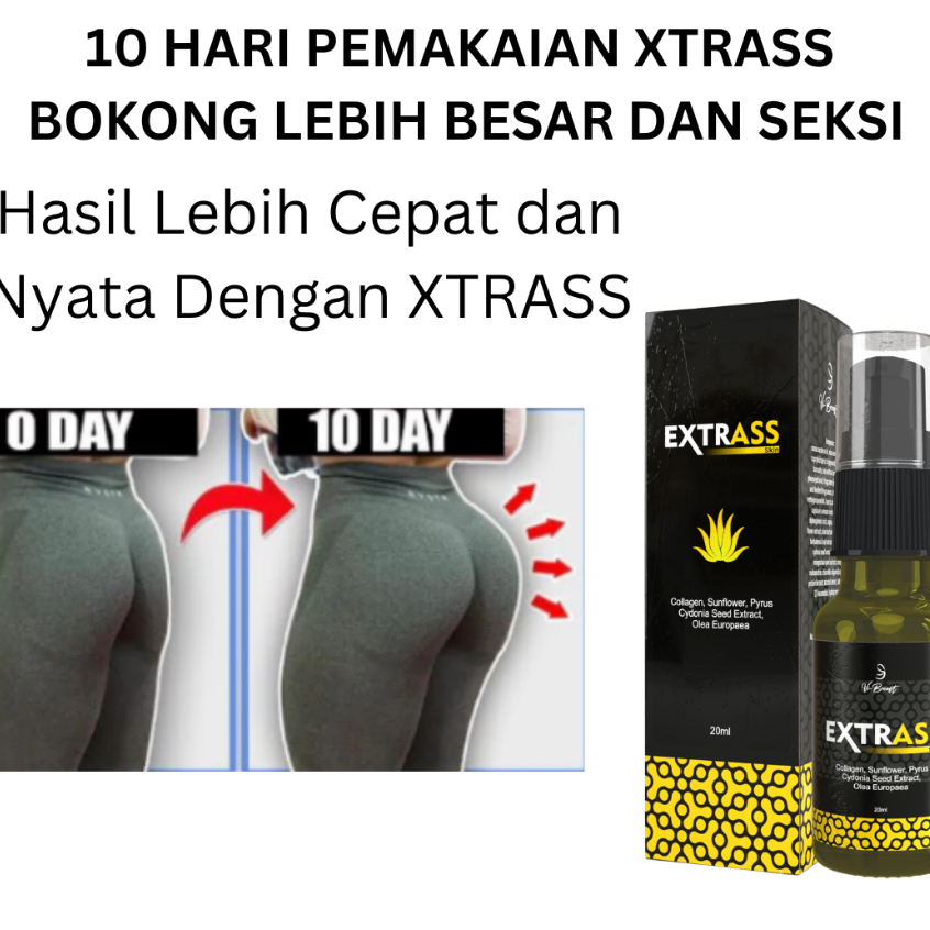 XTRASS - Oil Herbal Pemontok Bokong Pembesar Pantat BPOM