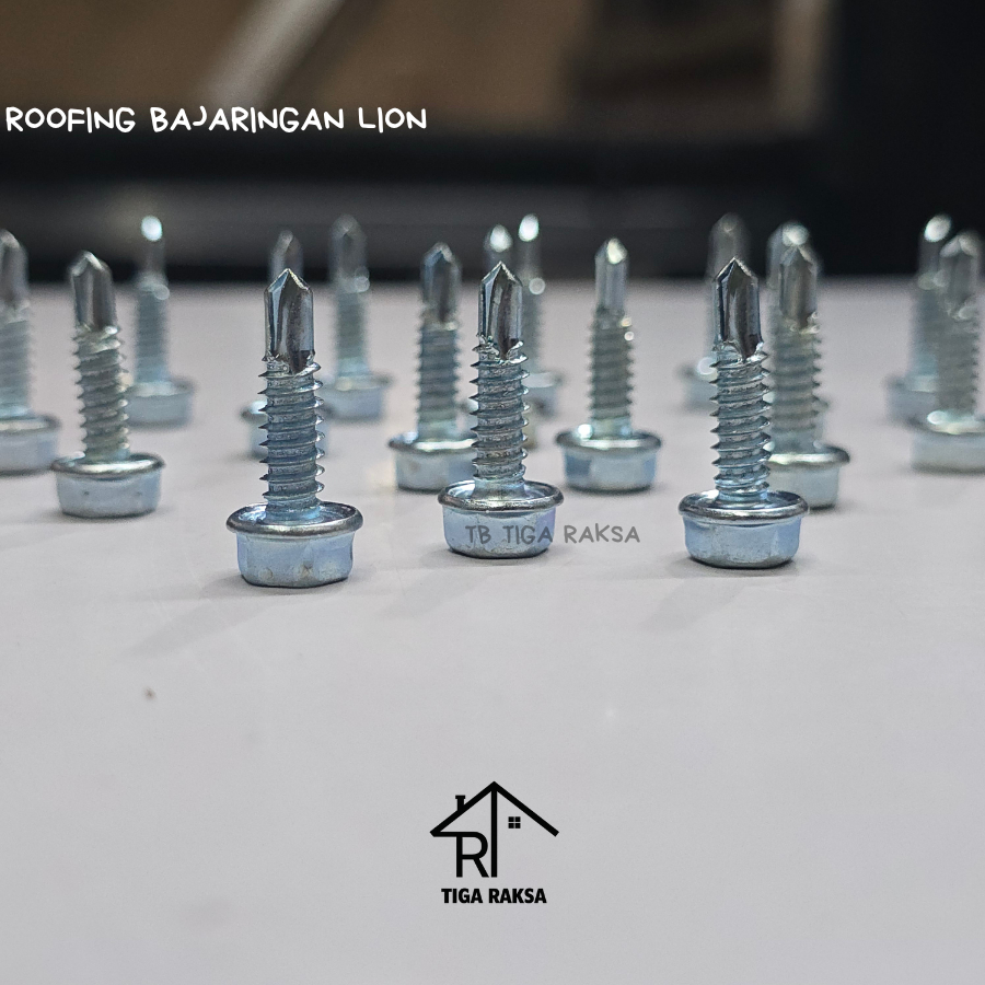 Baut Sekrup Roofing Lion Steel / Baut Baja Ringan 2cm