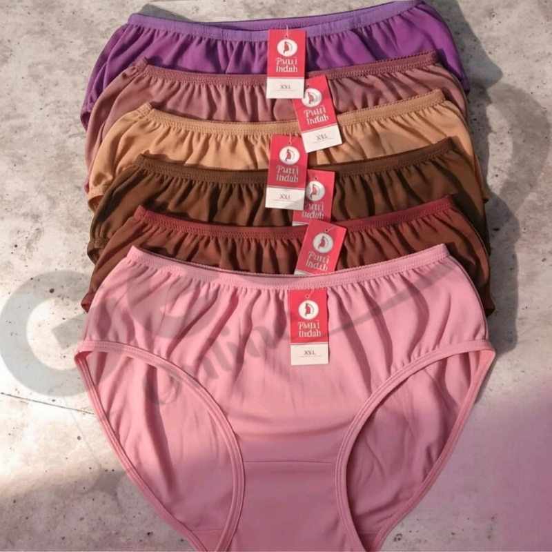 Celana Dalam Wanita 1 Lusin Sempak Terlaris Bahan Katun Besar Lembut, Adem, dan Nyaman
