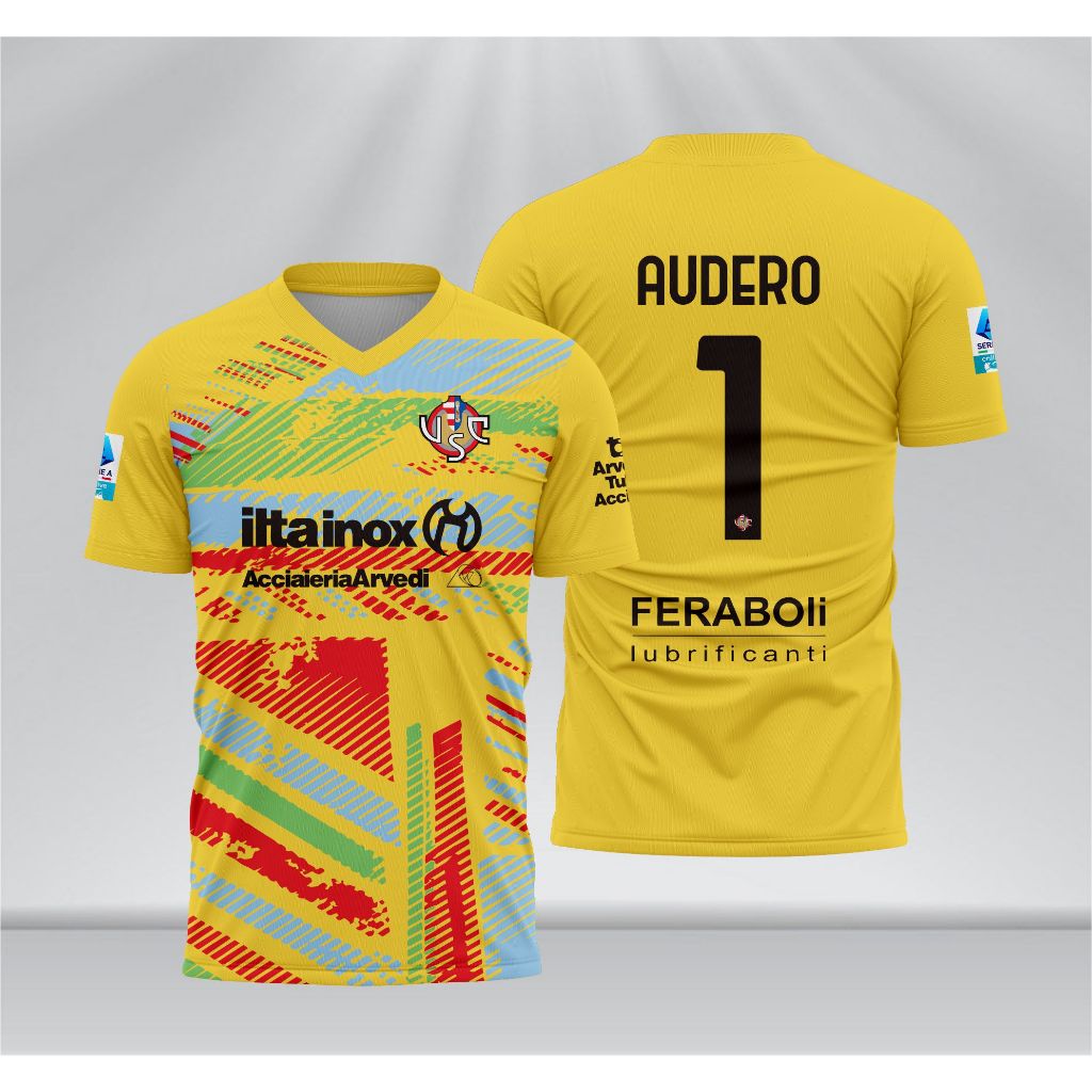 Jersey Cremonese Emil Audero GK Kiper 2025 2026 Kuning
