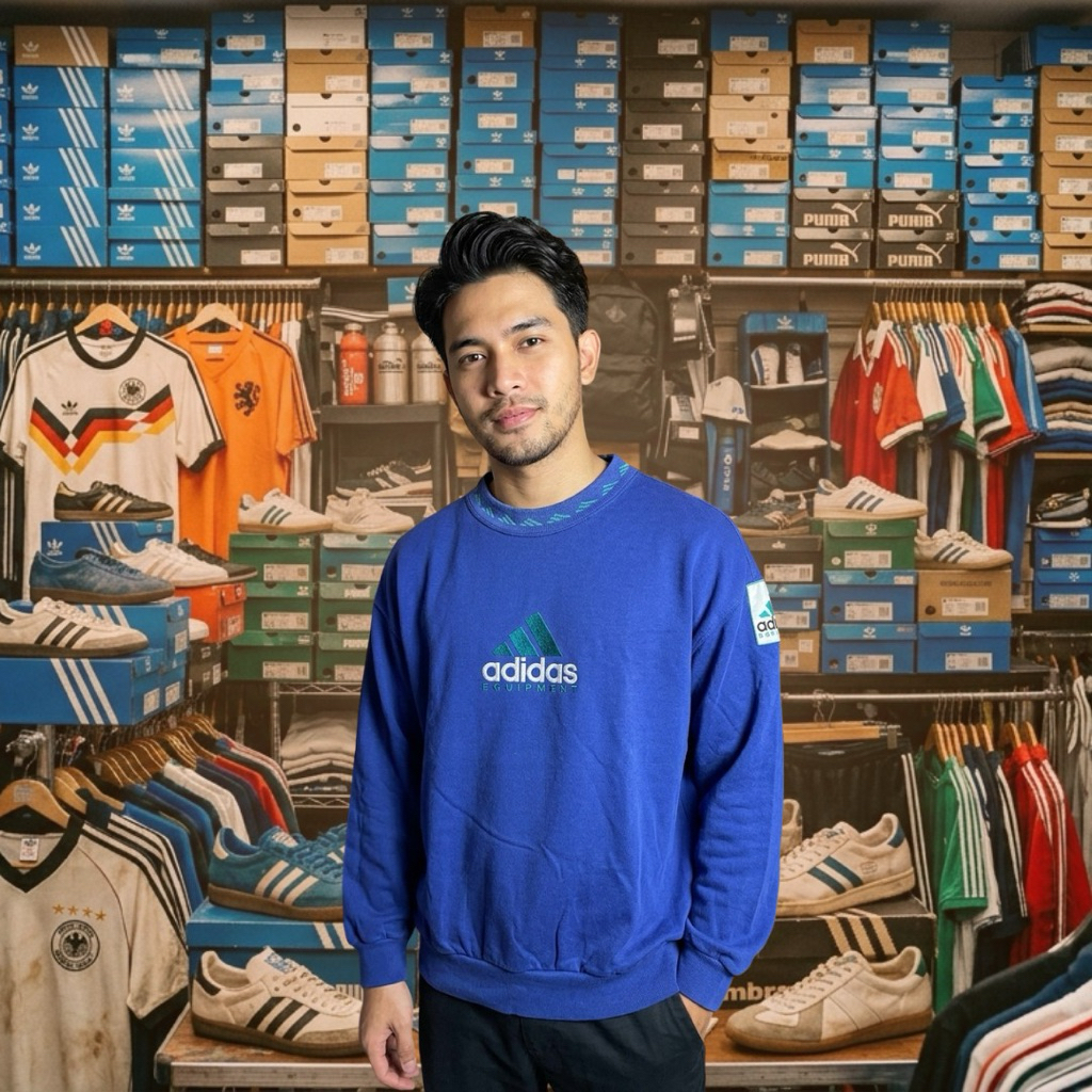 CHEMICALE-CREWNECK-ADIDAS EQUIPMENT VINTAGE