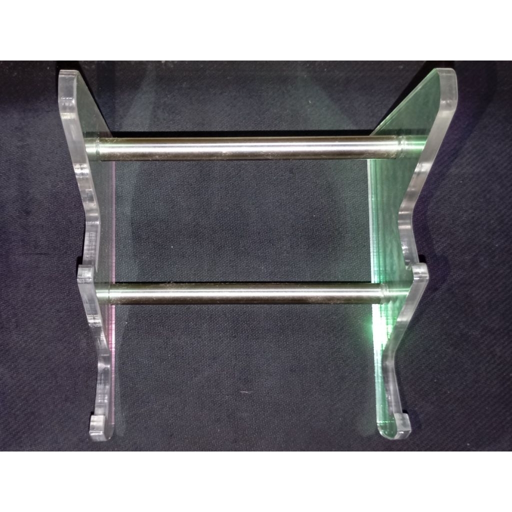 Acrylic Mechanical Keyboard Stand Holder - 2 Tingkat (second)