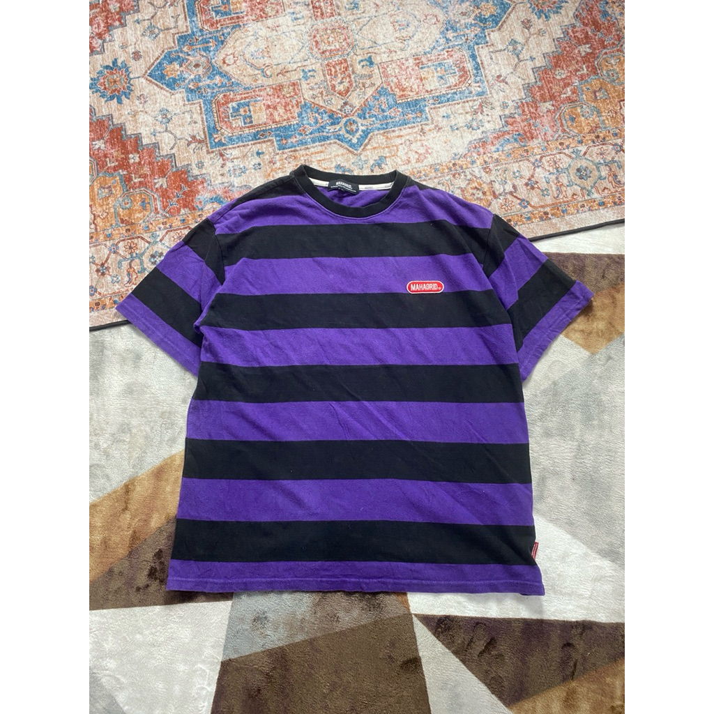 TSHIRT MAHAGRID BIG STRIPE BLANK Y2K