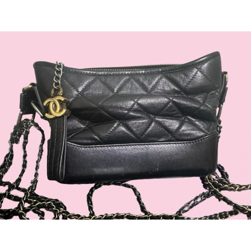 tas preloved  Chanel Gabrielle Small Hobo bag black