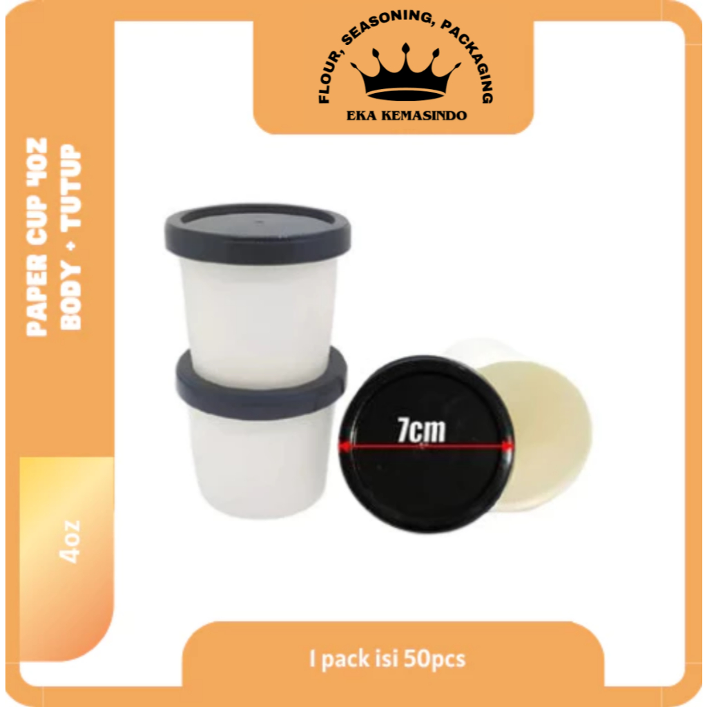 Paper Cup 4oz Gelas Eskrim | Cup hot 4oz | cup kopi | gelas kertas | Paper cup Jasuke | Cup 120ml is