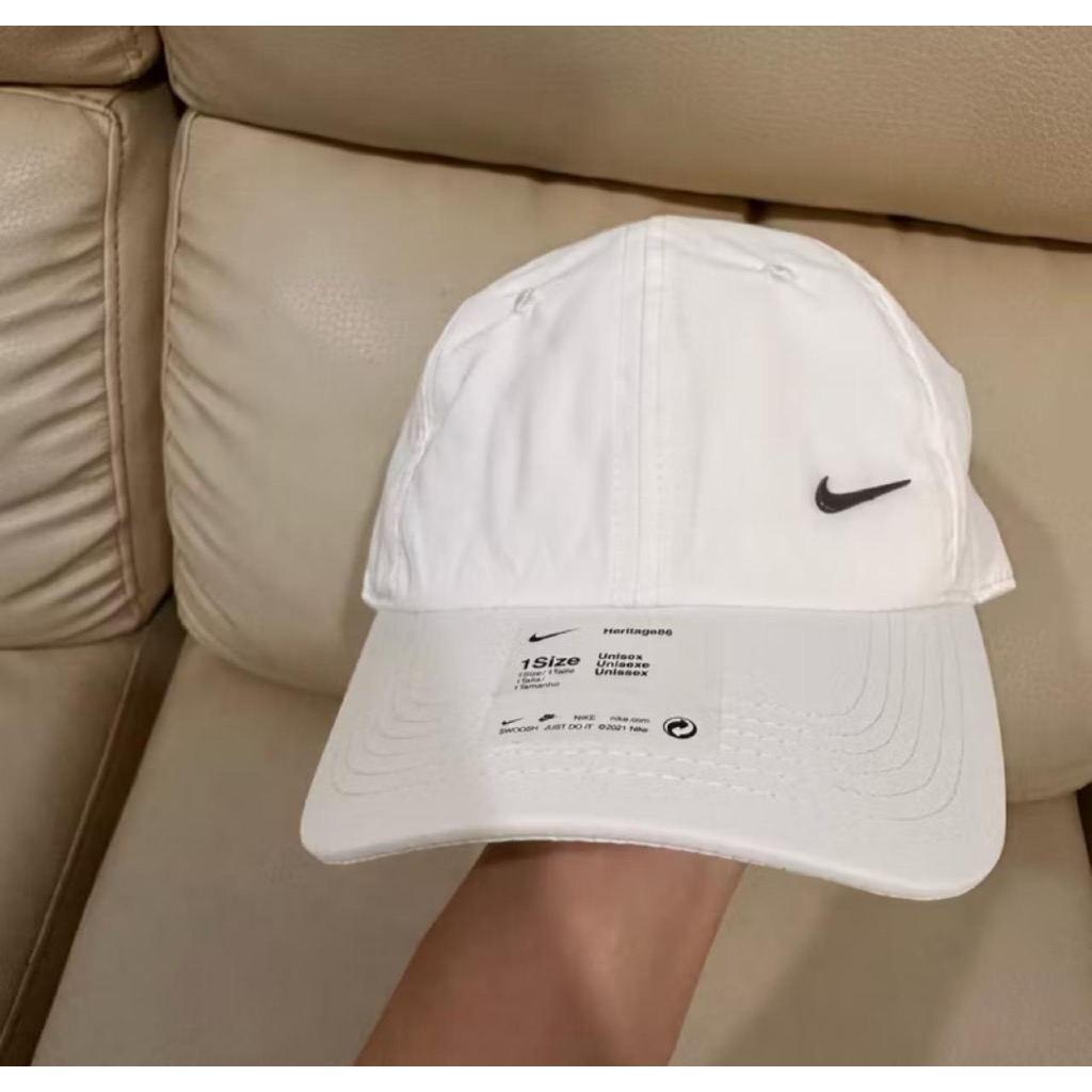 TOPI BASEBALL NIKE METAL SIDE LOGO ORIGINAL WHITE CAPS / BEST SELLER / TOPI DRYFIT