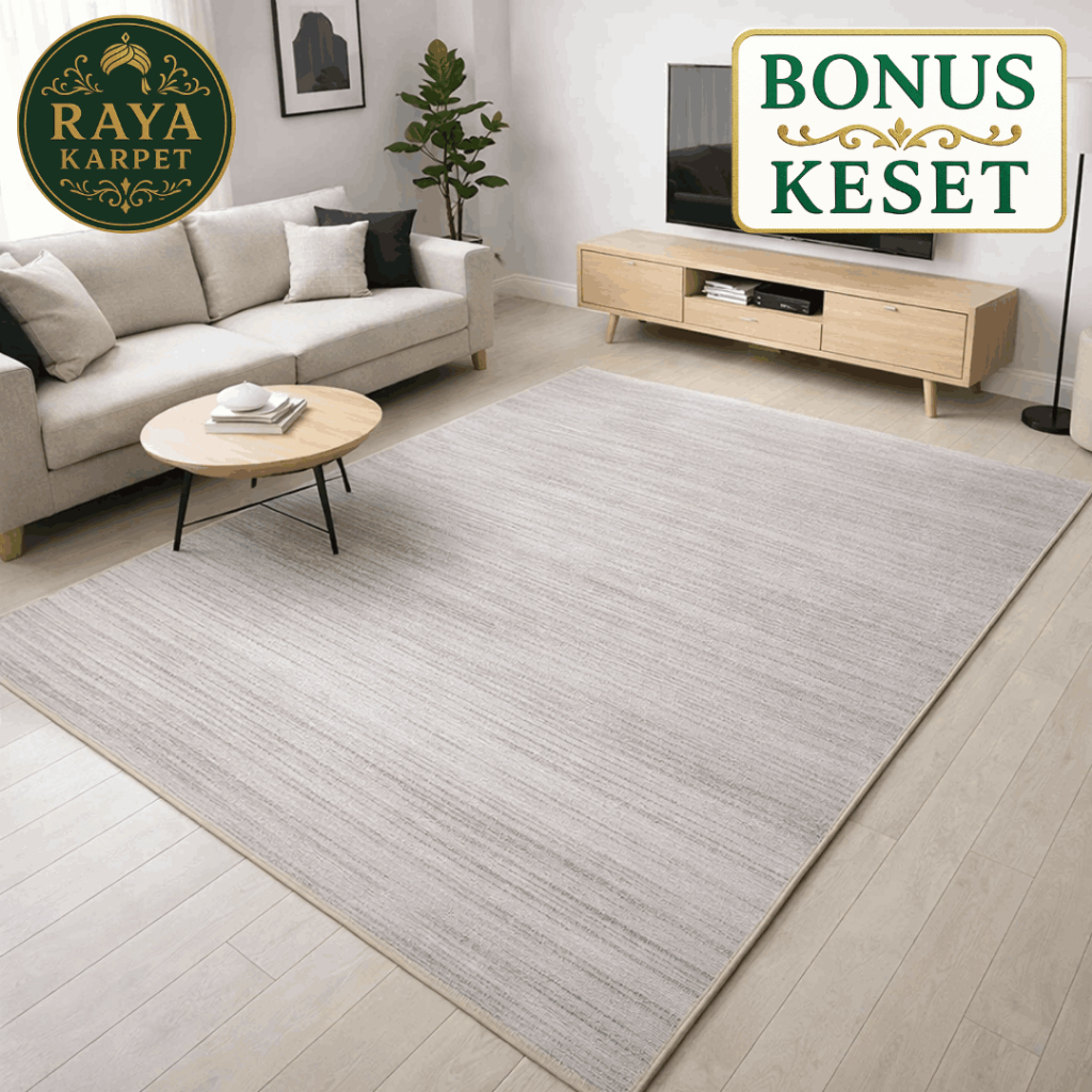 Karpet Ruang Tamu | Karpet Lantai 200x300 180x250 120x200 Tebal Lembut Raya Karpet