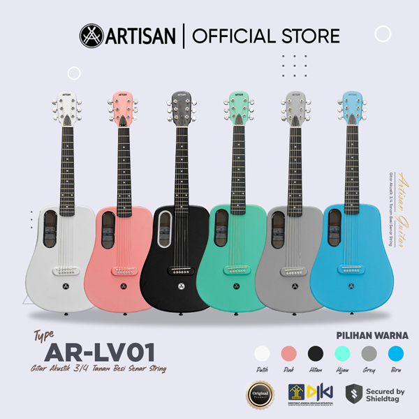 NEW ARTISAN Gitar Akustik 3/4 Tanam Besi AR - LV01 Senar String Guitar