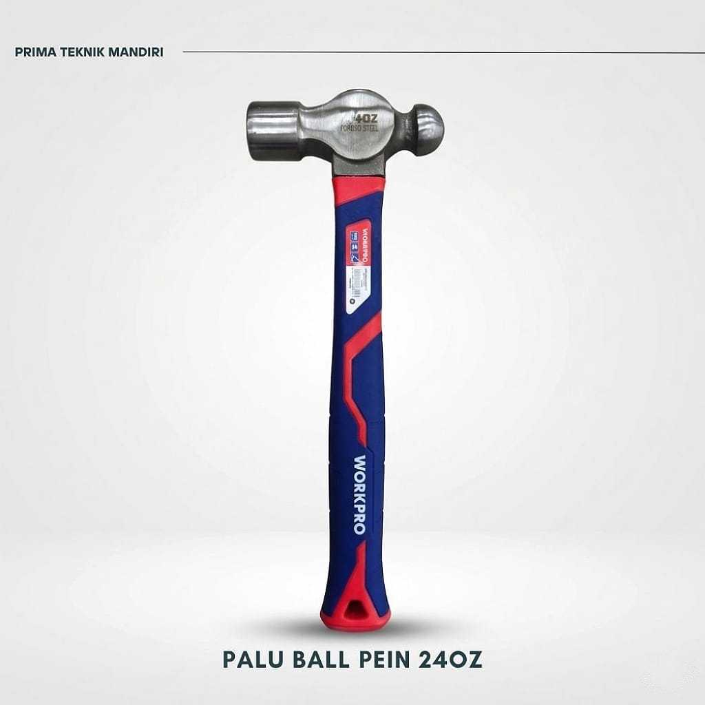 WORKPRO PALU KONDE FORGED STEEL BALL PEIN HAMMER 24OZ