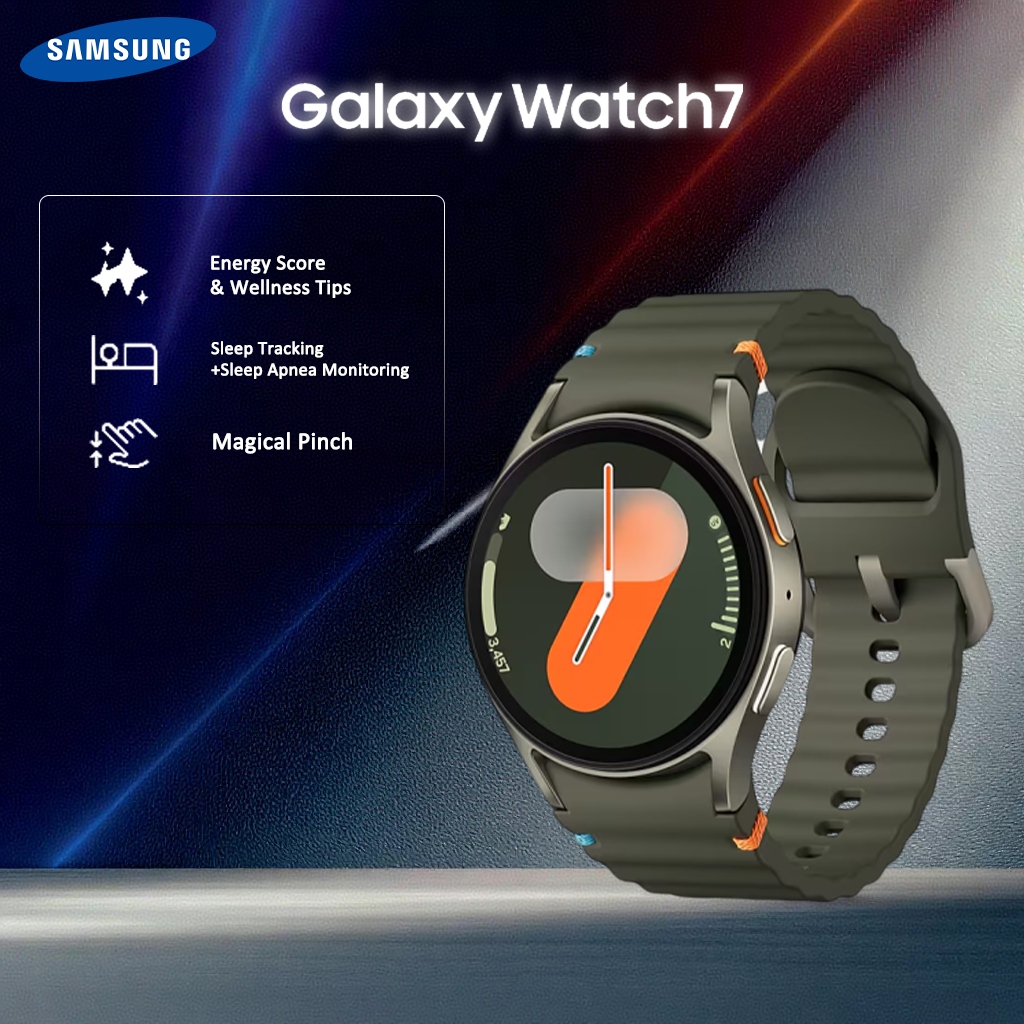 ORI Samsung Galaxy Watch 7 44mm Bluetooth AI Waterproof Smartwatch LED HD Screen Heart Rate Tracking