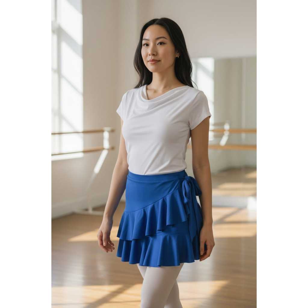 ROK LINE DANCE BELLY DANCE RUFFLE SKIRT DANCE ROK DANSA KODE DN17