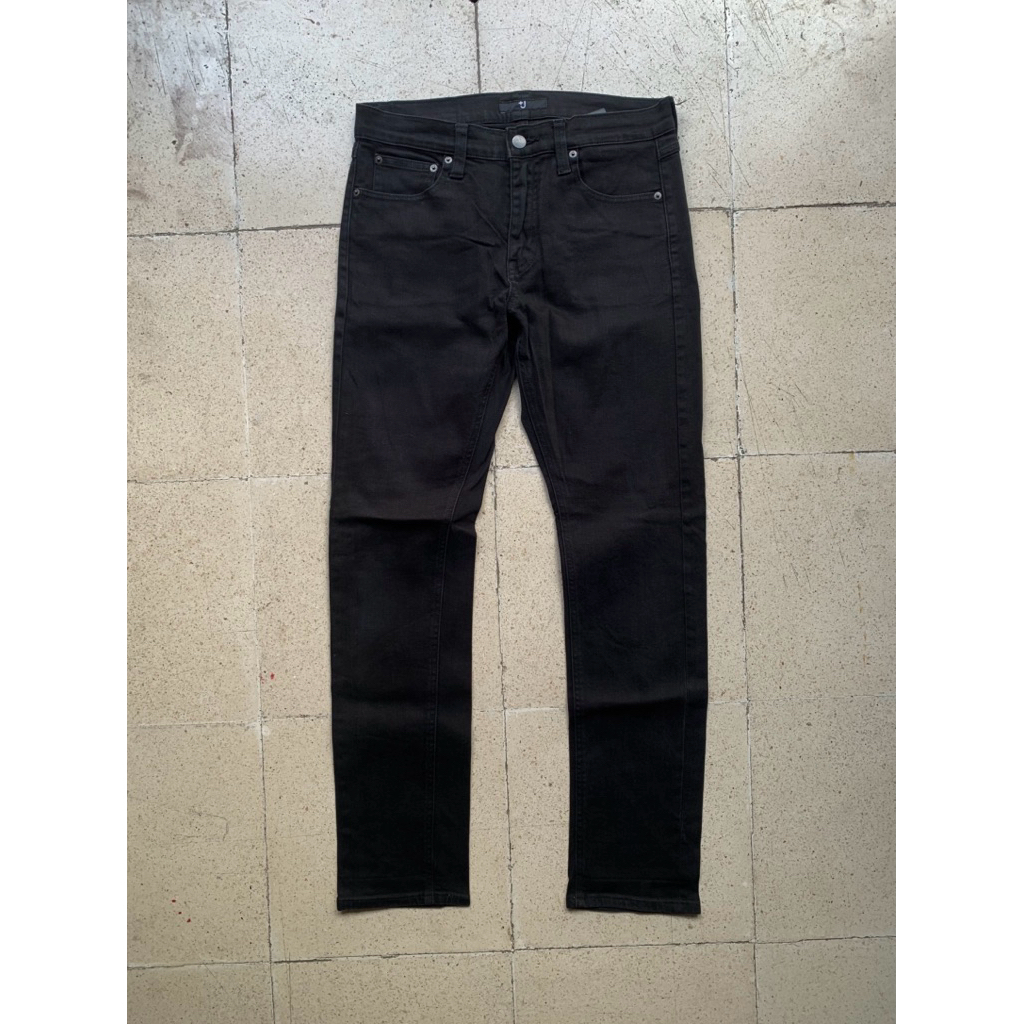 uniqlo jil sander selvedge stretch denim pants