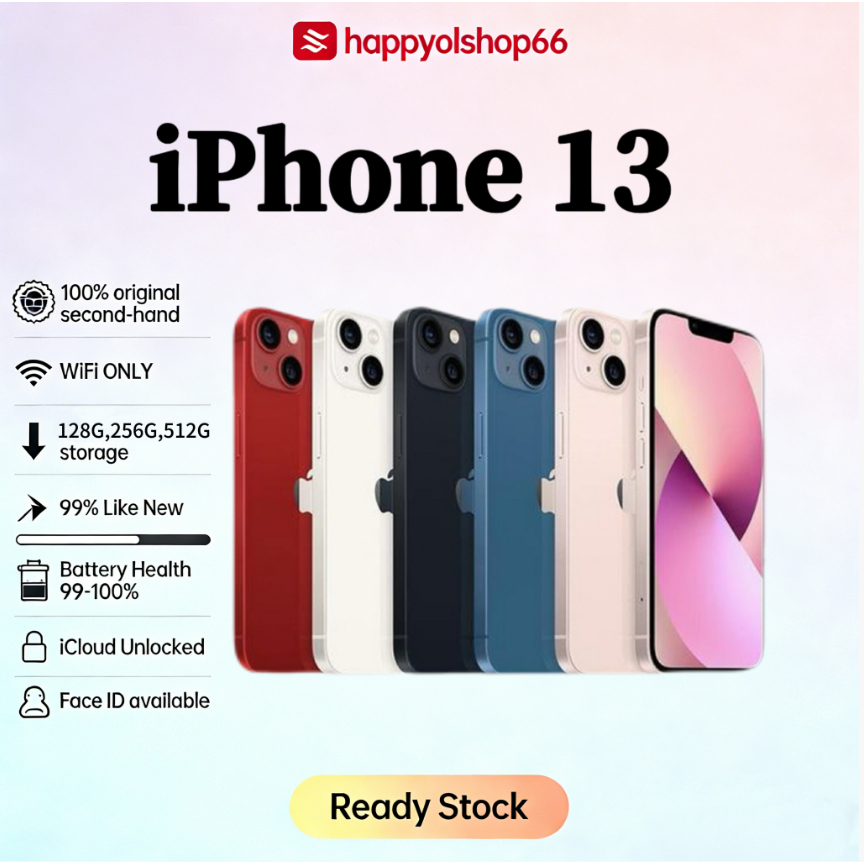 IPhone 13 WIFI ONLY 128GB/256GB/512GB Bekas Second Original Mulus Fullset
