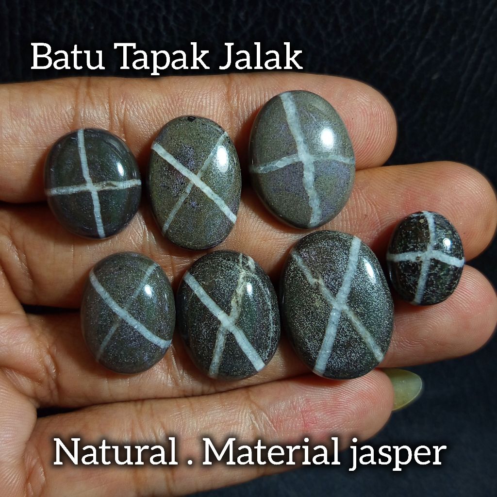 batu tapak jalak natural/lostun batu tapak jalak asli/batu jasper tapak jalak natural/batu akik