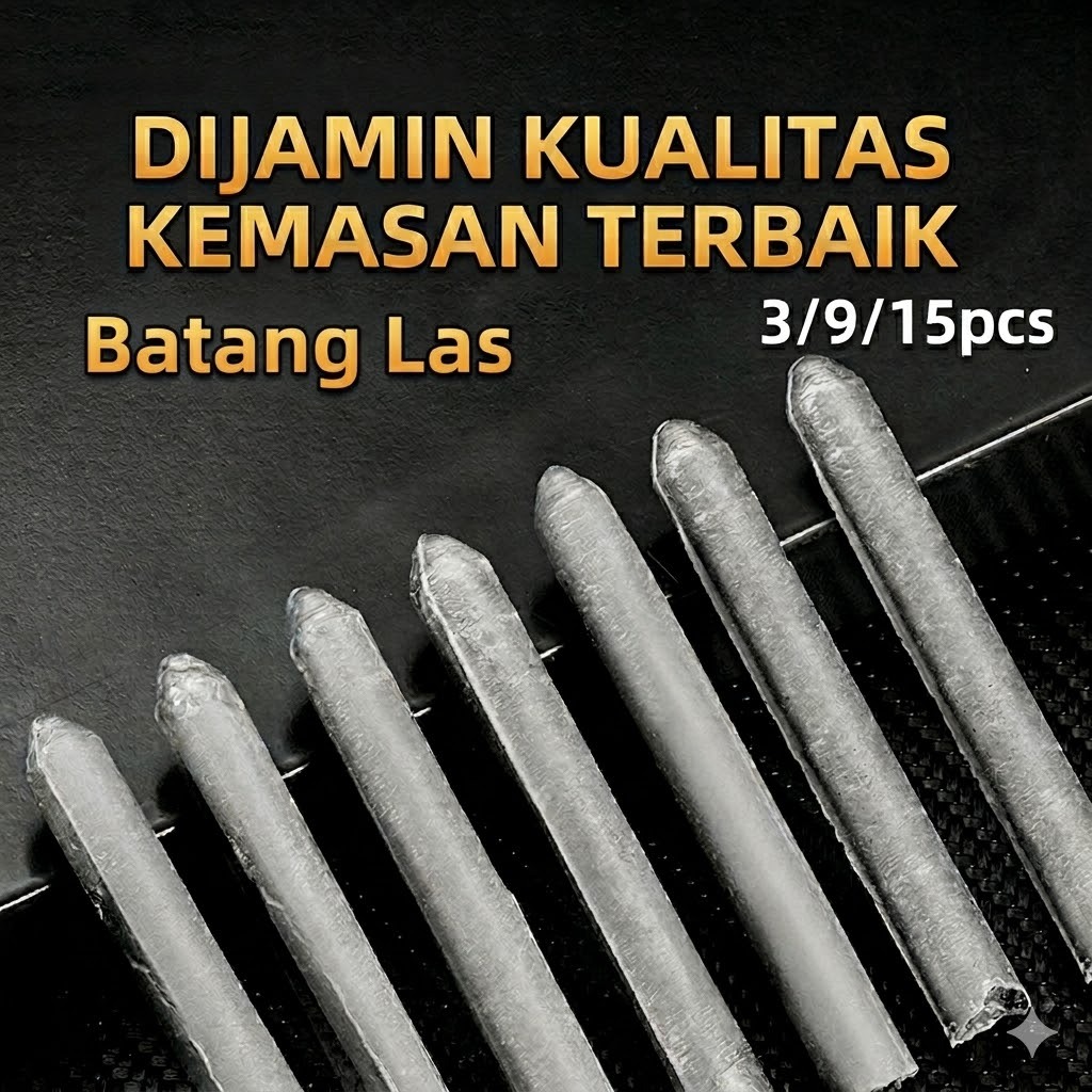 Batang Las Elektroda Las Tembaga Aluminium Universal + KEMASAN ANTI-PATAH BUBBLE WRAP