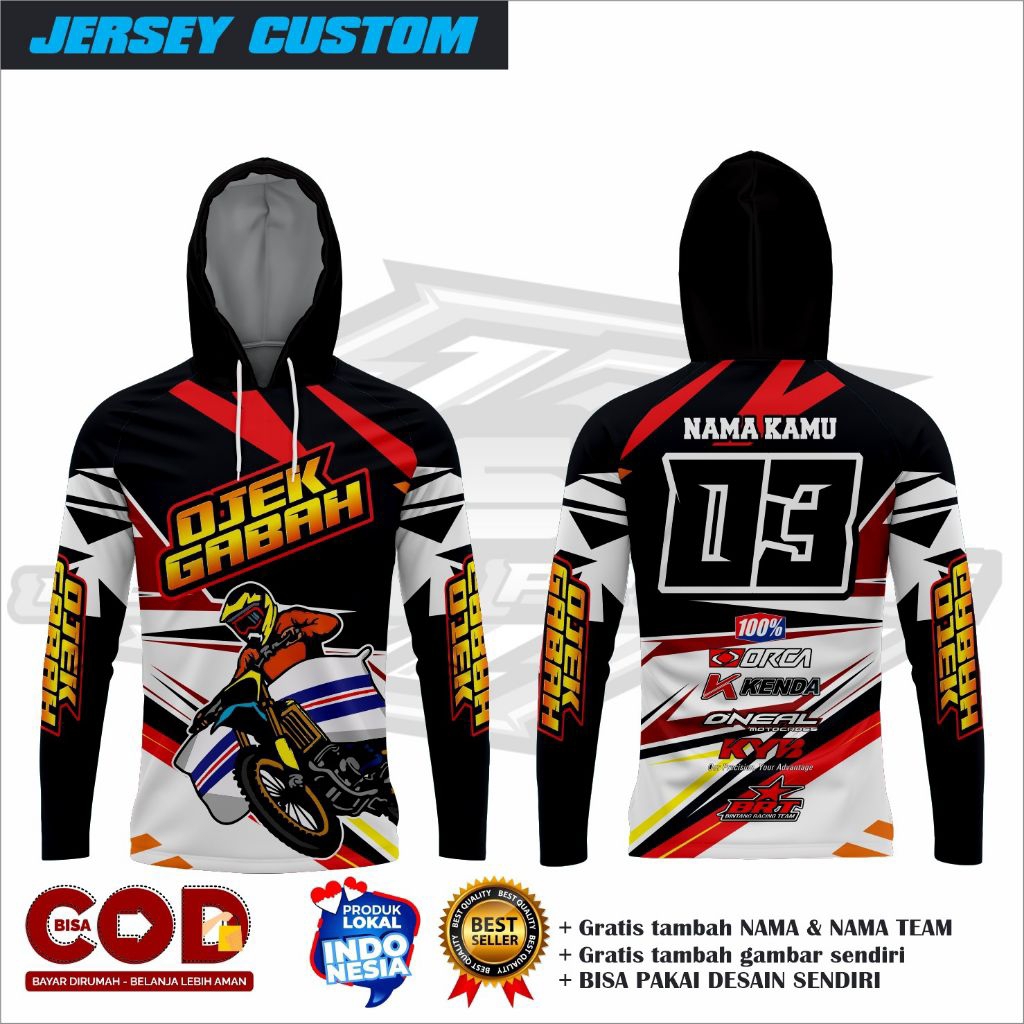 Jersey ojek gabah custom/Jersey ojek gabah balap/Jersey ojek gabah full printing/Jersey ojek gabah l